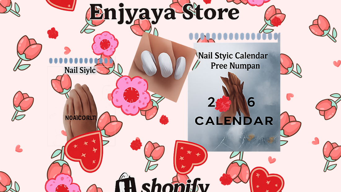 A Year of Style and Soul: Nail Style Calendar + Free Notepad