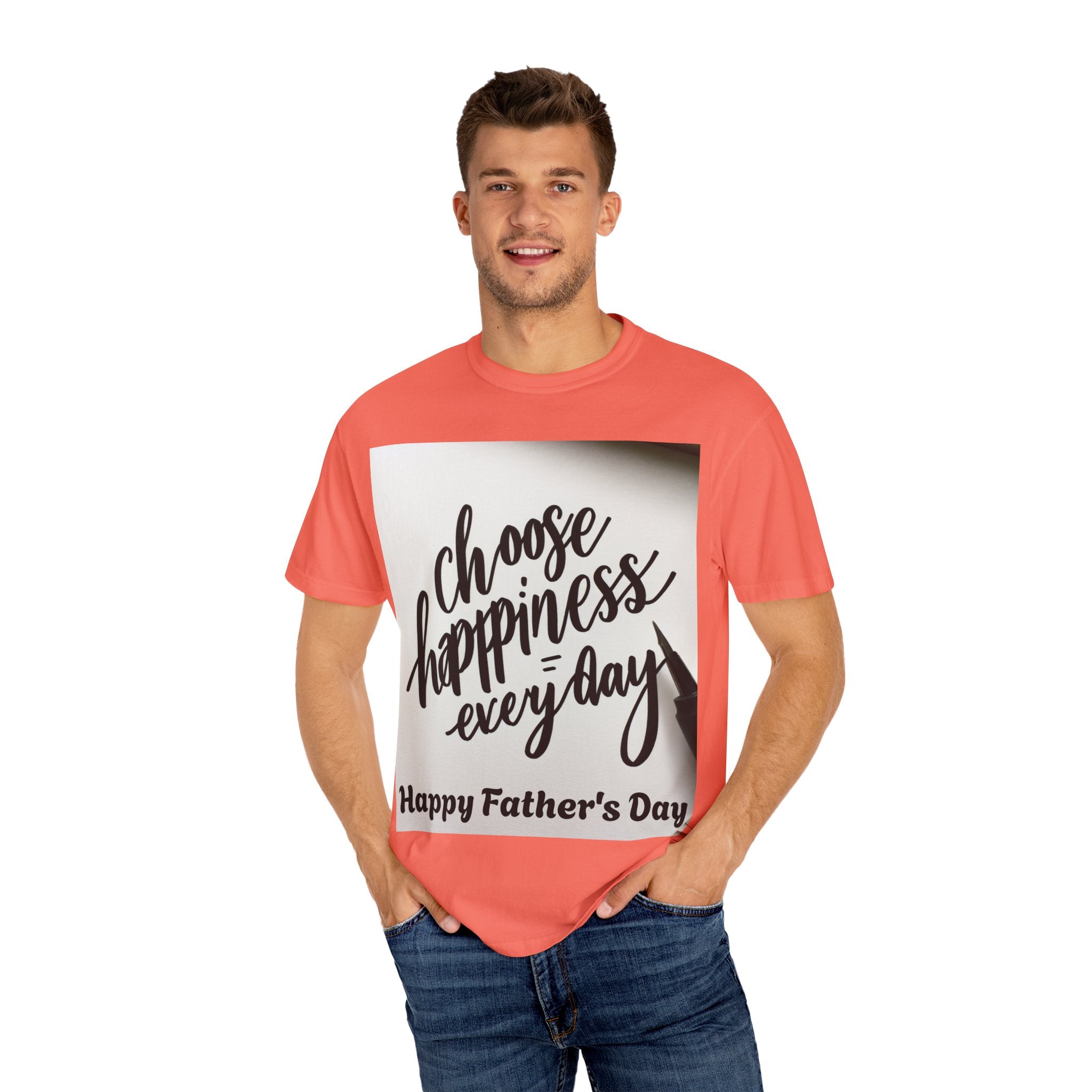 Happy Father's Day T-Shirt, Choose Happiness Gift for Dad, Unisex Graphic Tee, Casual Wear, Birthday Gift for Him