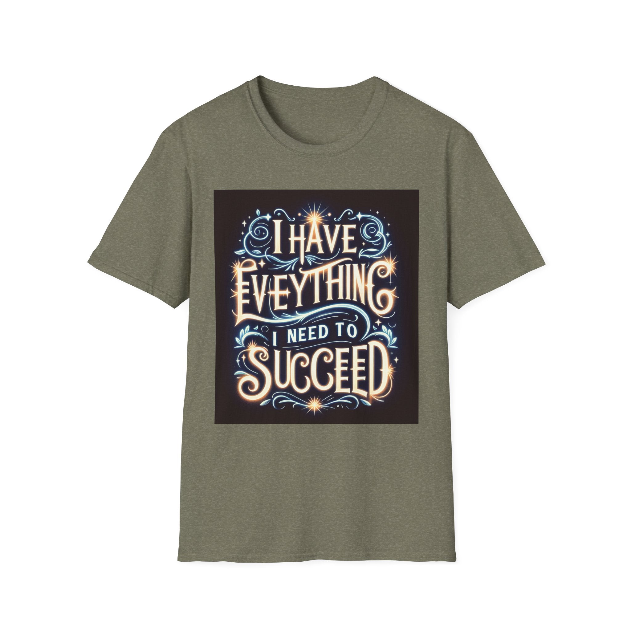 Motivational Unisex Softstyle T-Shirt - 'I Have Everything I Need to Succeed'
