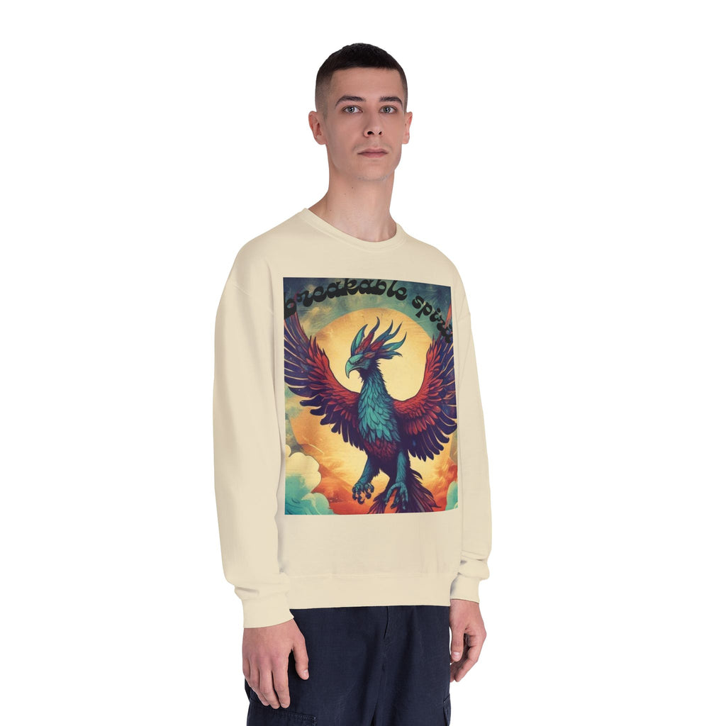 Unisex Phoenix Spirit Crewneck Sweatshirt - Bold Graphic Design
