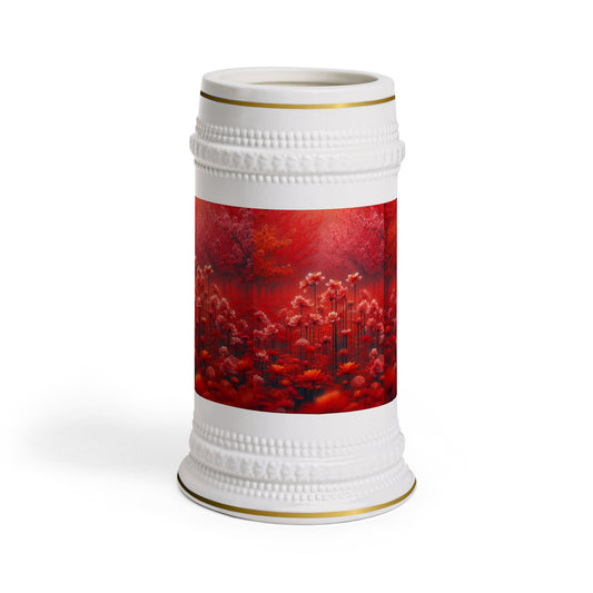 Elegant Floral Beer Stein Mug - Perfect for Celebrations and Gift Giving