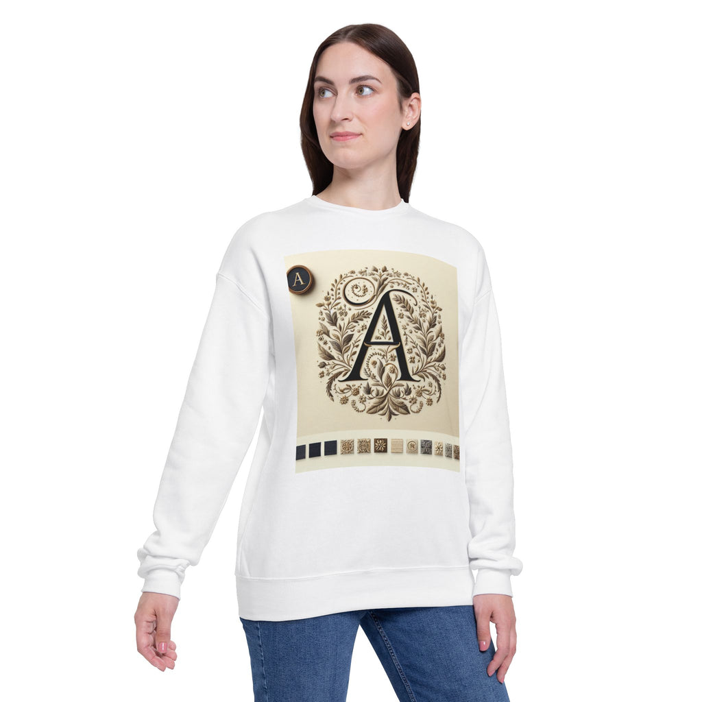 Personalized Monogram Unisex Drop Shoulder Sweatshirt