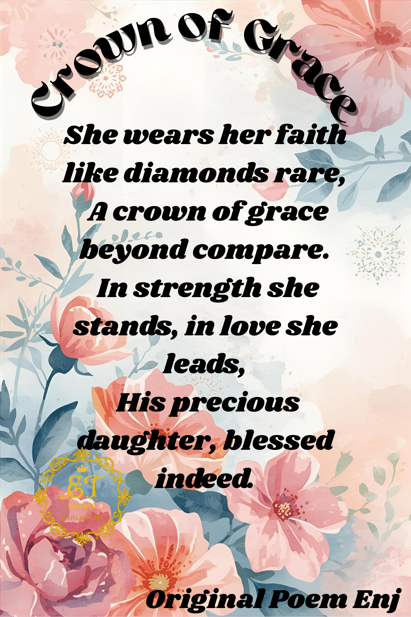 Crown of Grace Wall art-Christian Women