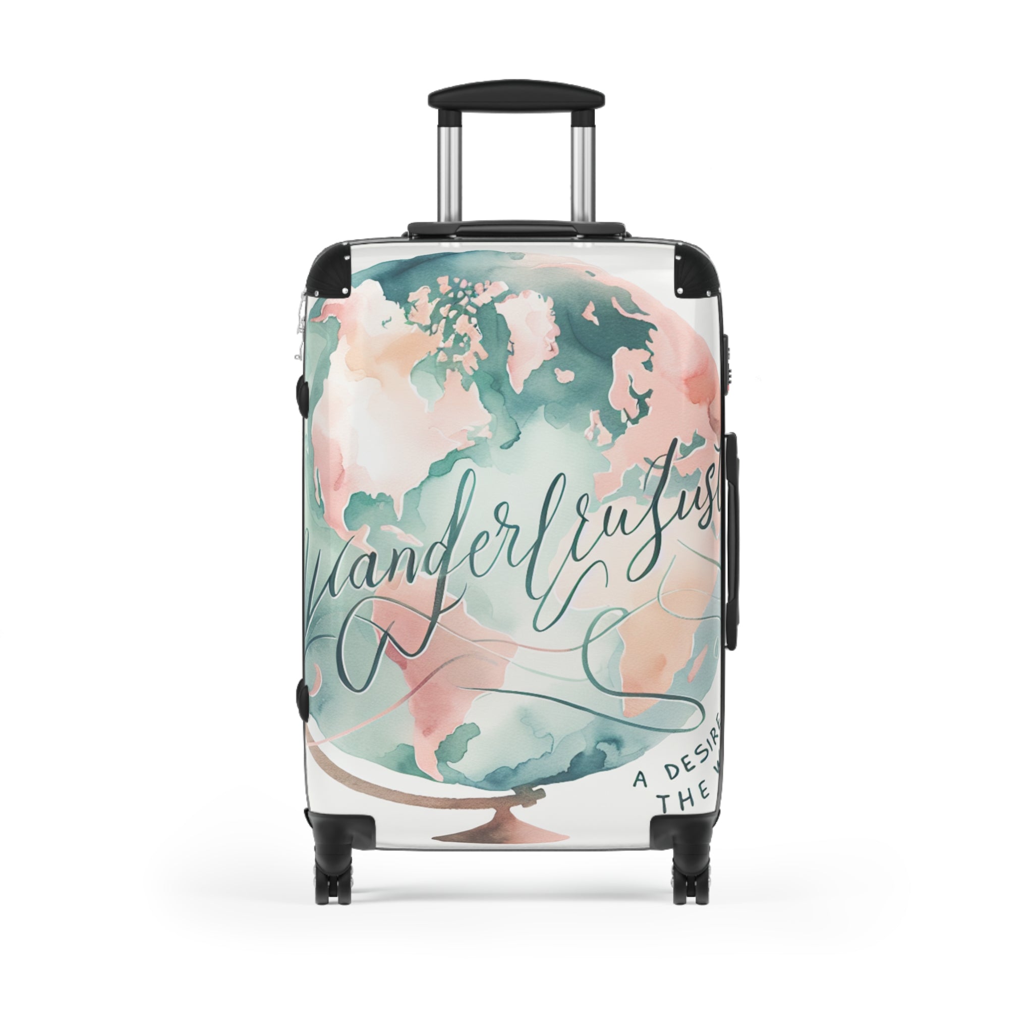 Wanderlust Suitcase with World Map Design - Travel in Style!