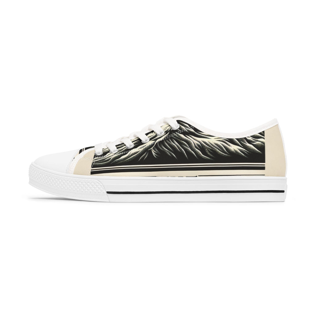 Artistic Low Top Sneakers for Women - Trendy & Comfortable Footwear