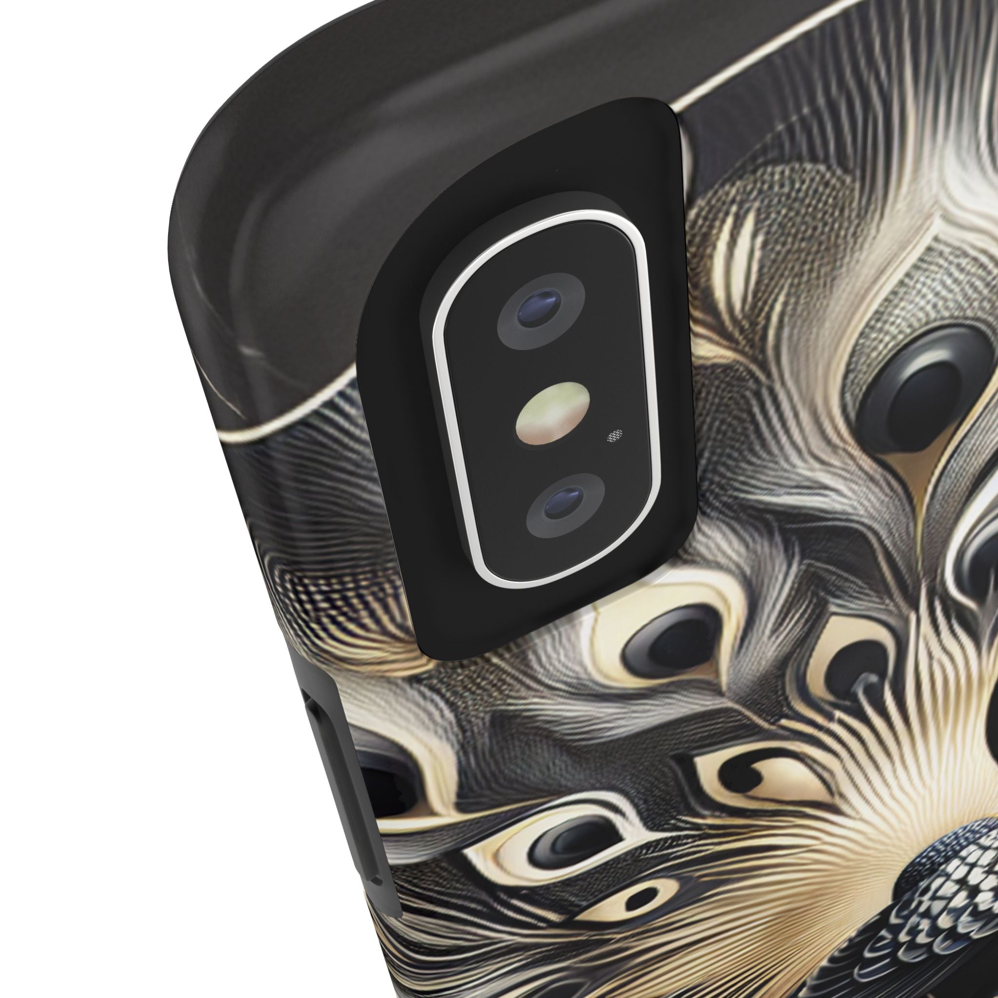 Elegant Peacock Tough Phone Case - Stylish and Durable Protection