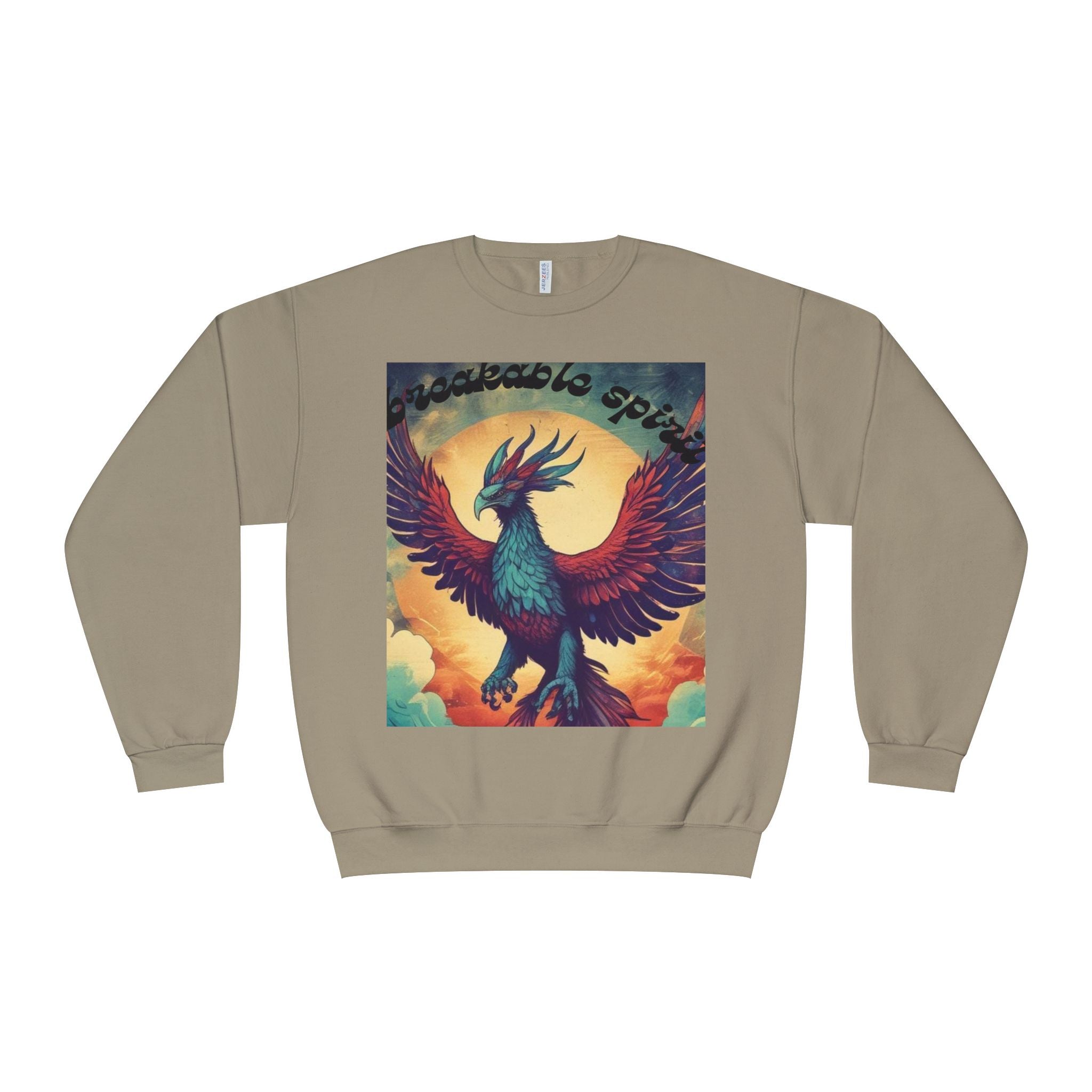 Unisex Phoenix Spirit Crewneck Sweatshirt - Bold Graphic Design