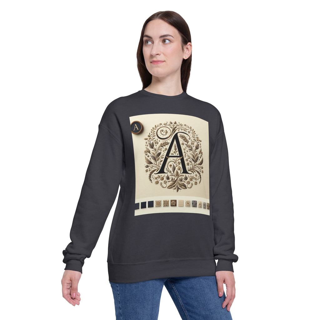 Personalized Monogram Unisex Drop Shoulder Sweatshirt