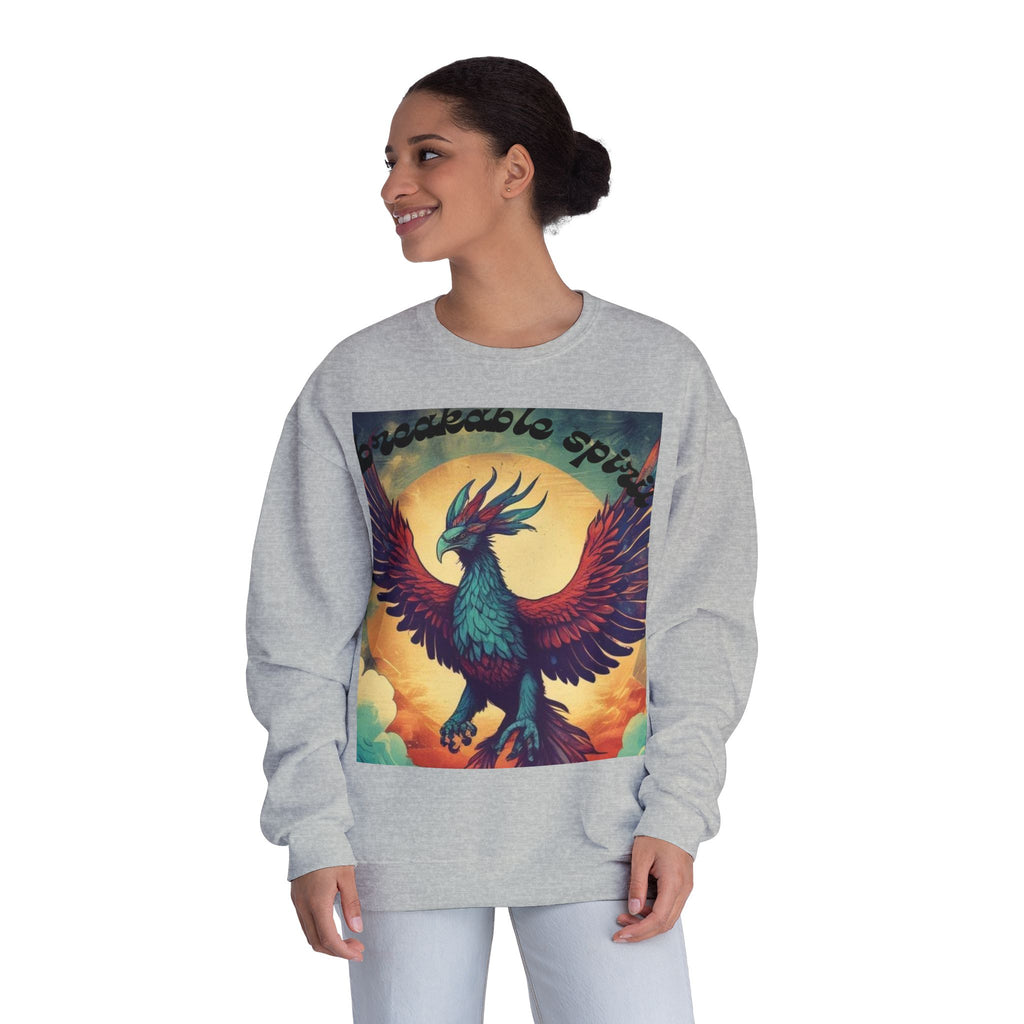Unisex Phoenix Spirit Crewneck Sweatshirt - Bold Graphic Design