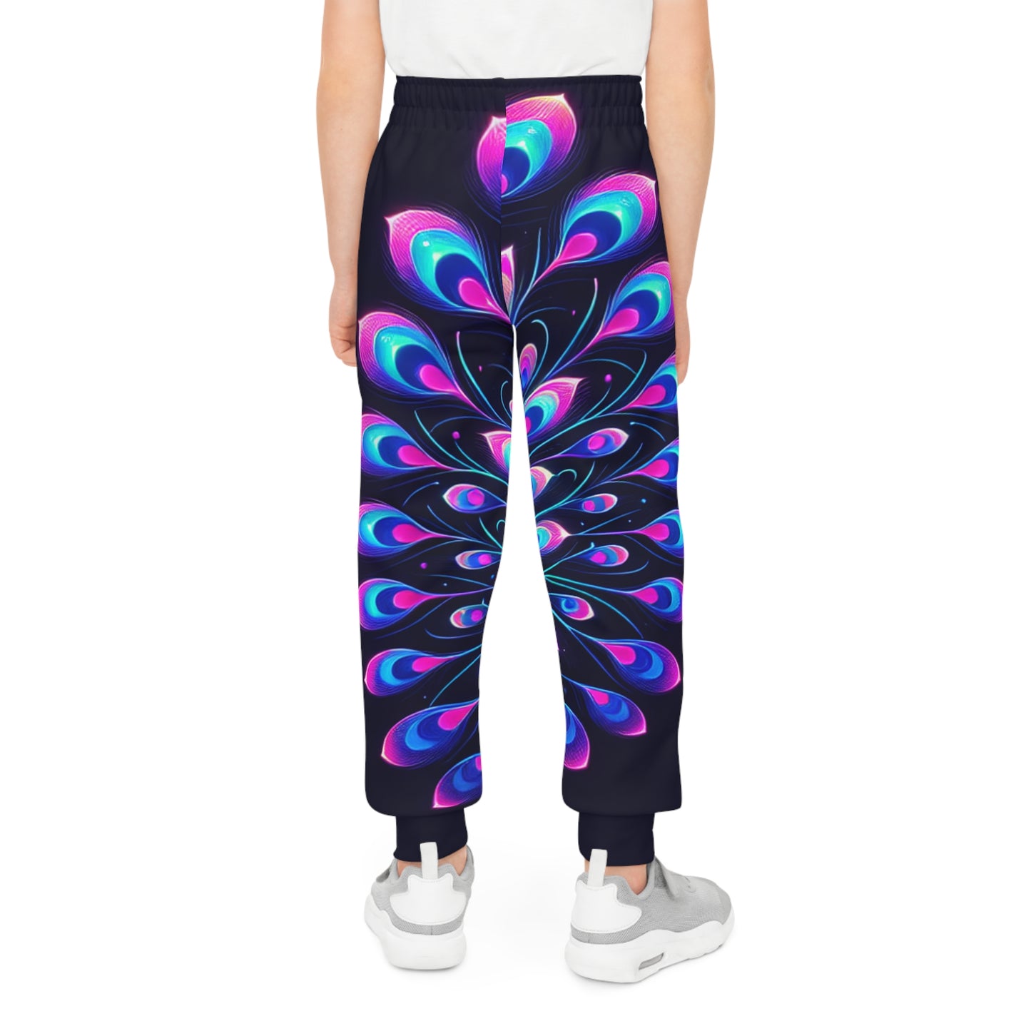 Vibrant Peacock Youth Joggers - Colorful, Comfortable, Perfect for Every Occasion