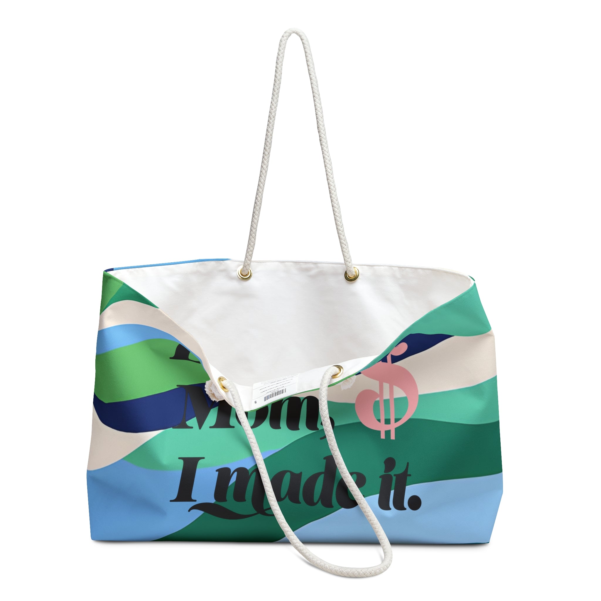 Look Mom, I Made It! Colorful Weekender Bag - Perfect for Travel & Gifts