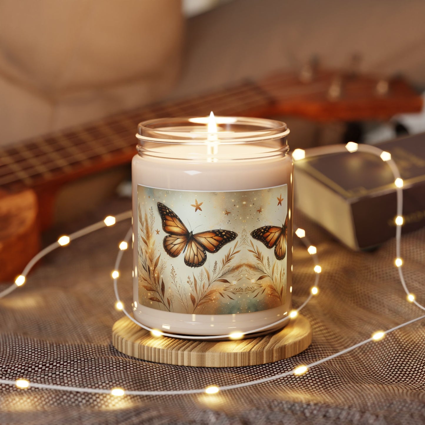 Butterfly Dreams Scented Soy Candle - 9oz - Eco-Friendly Aromatherapy for Relaxation & Home Decor