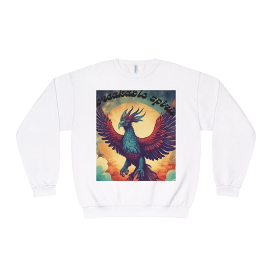 Unisex Phoenix Spirit Crewneck Sweatshirt - Bold Graphic Design