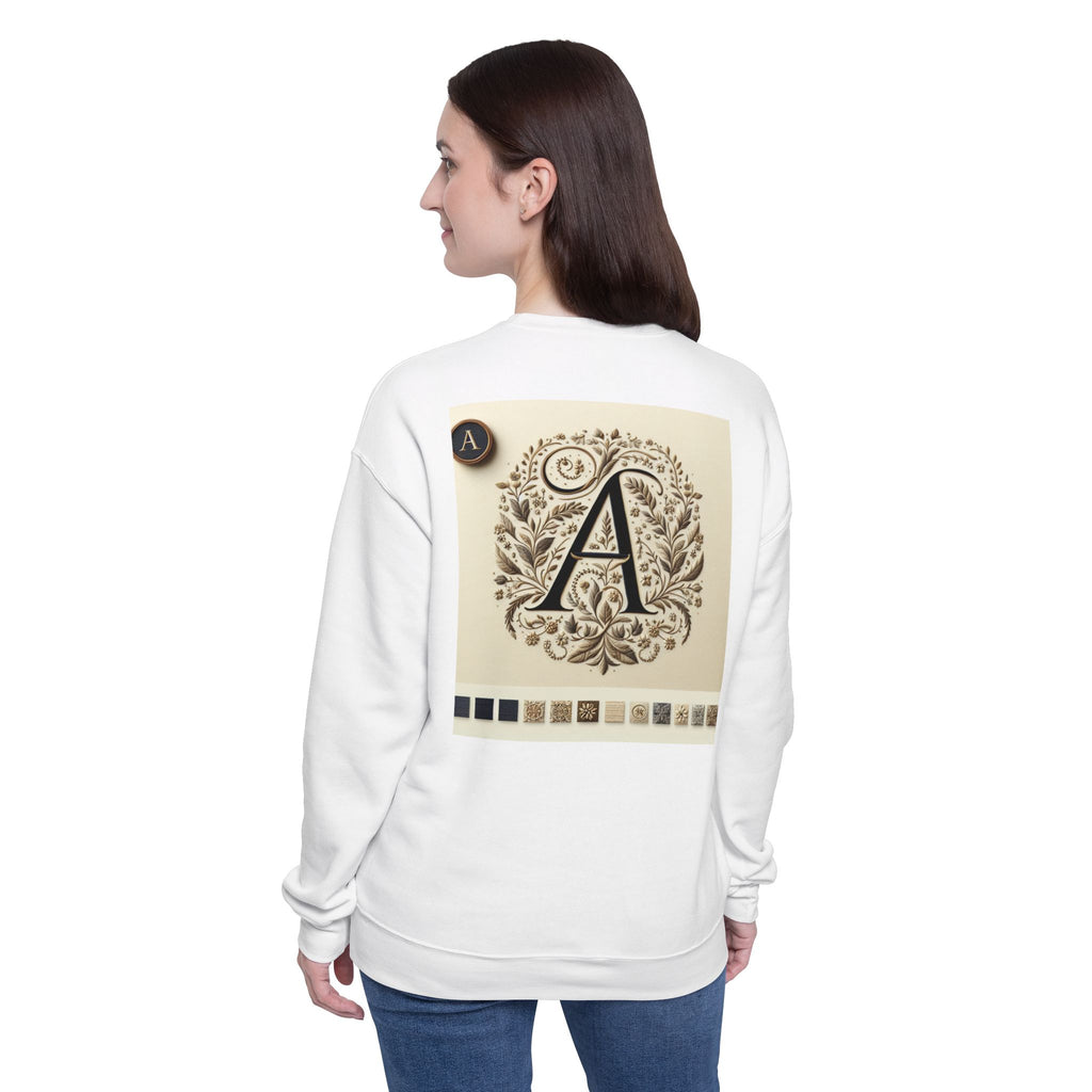 Personalized Monogram Unisex Drop Shoulder Sweatshirt