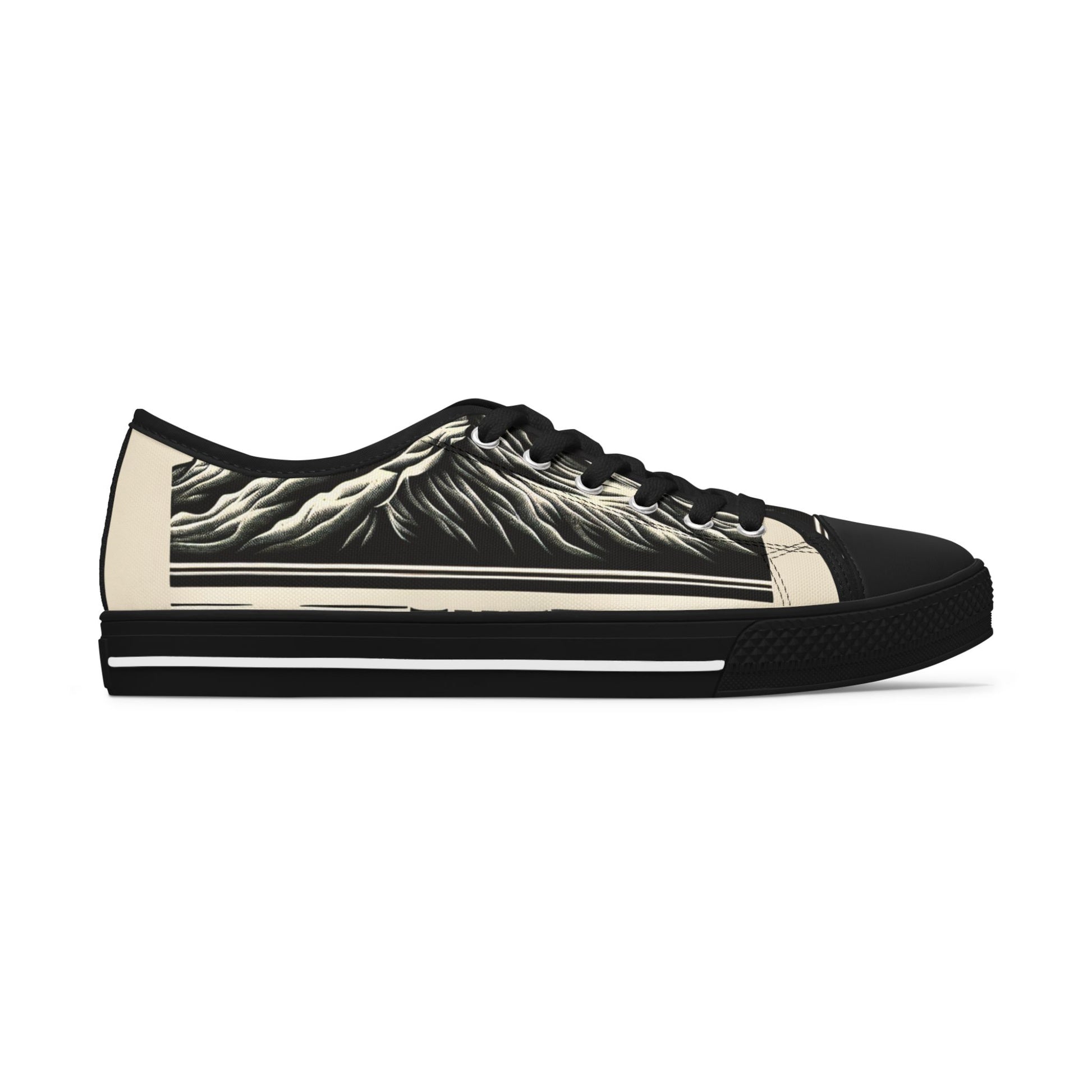 Artistic Low Top Sneakers for Women - Trendy & Comfortable Footwear