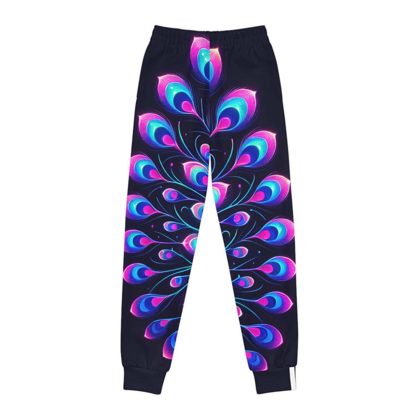 Vibrant Peacock Youth Joggers - Colorful, Comfortable, Perfect for Every Occasion