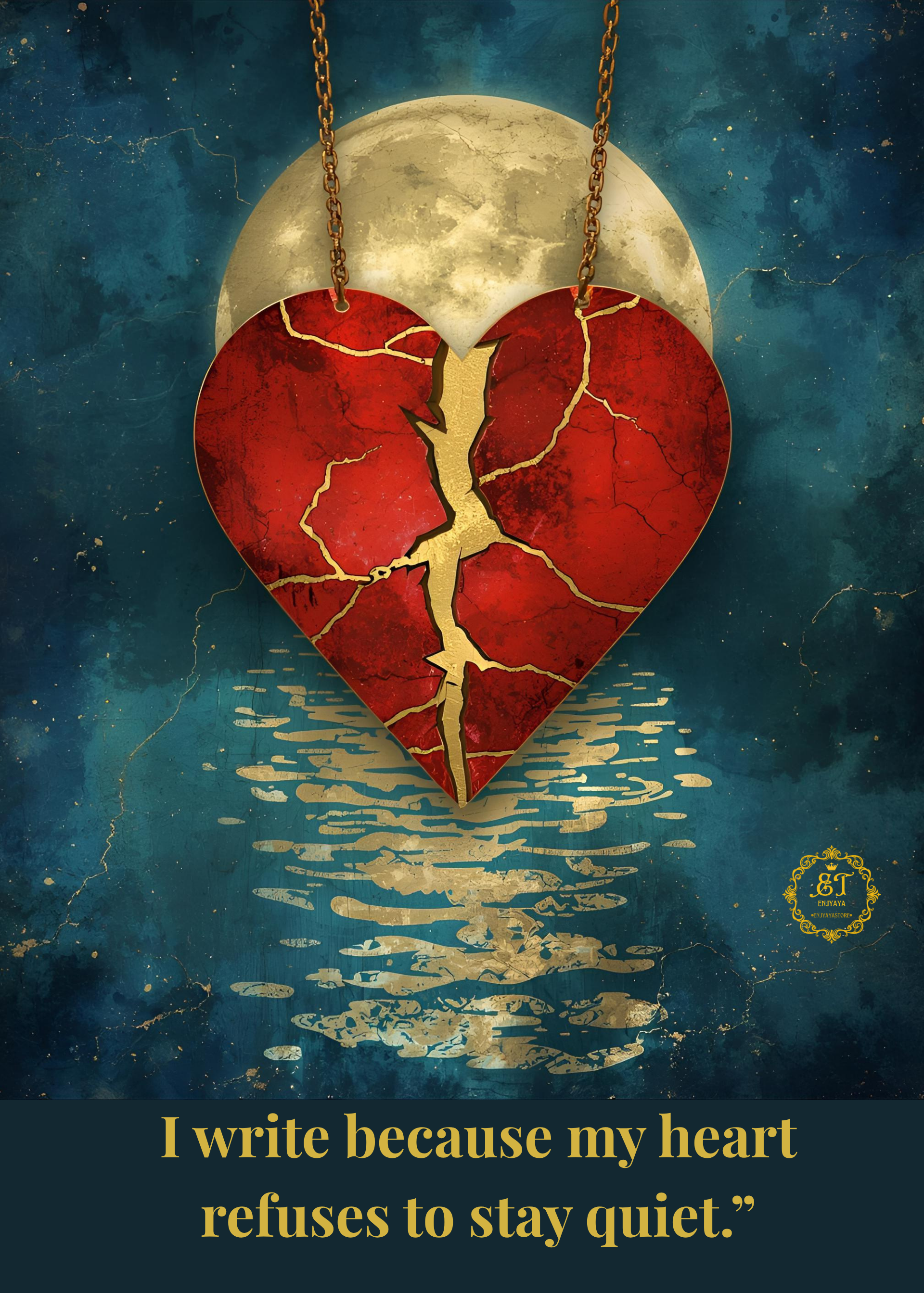 Golden Scars Wall art-6 ,Scars speaks