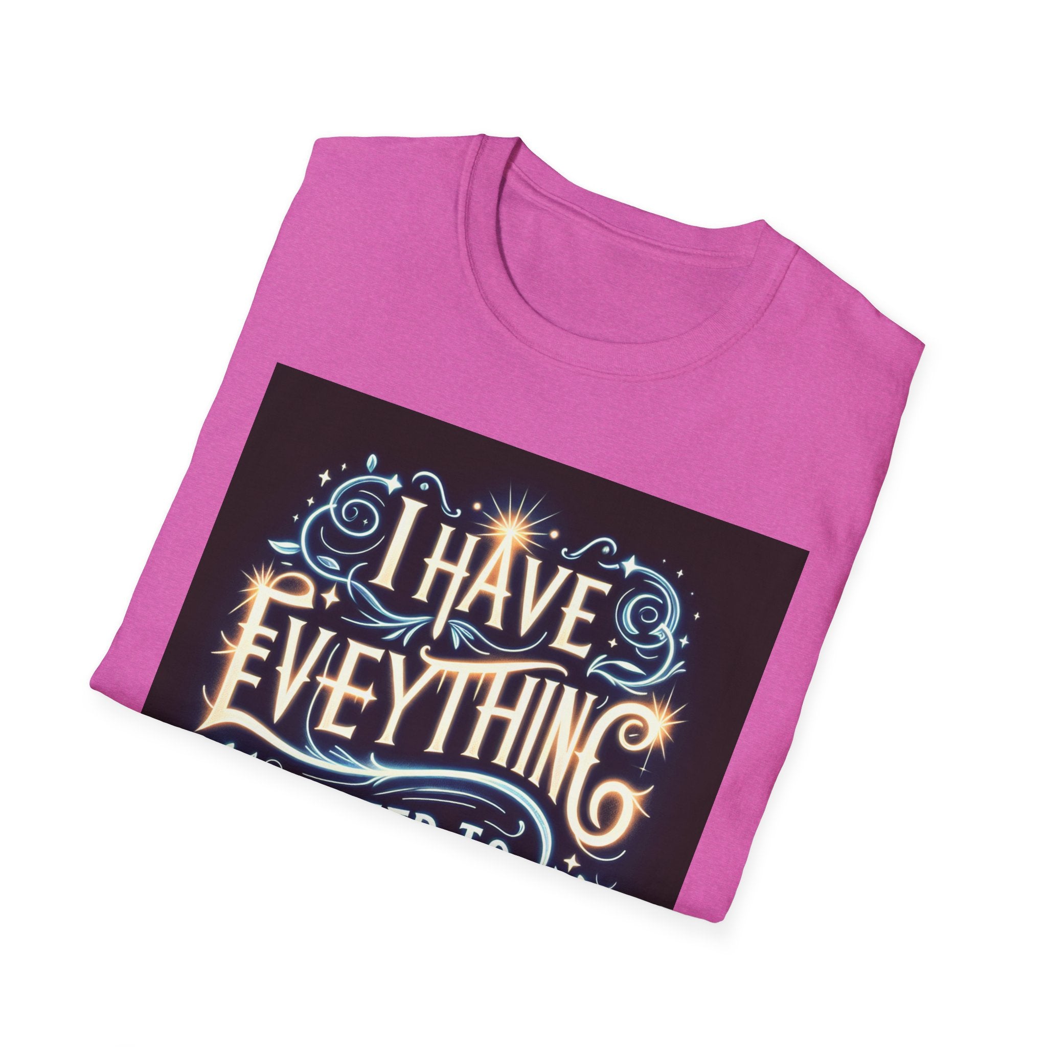 Motivational Unisex Softstyle T-Shirt - 'I Have Everything I Need to Succeed'