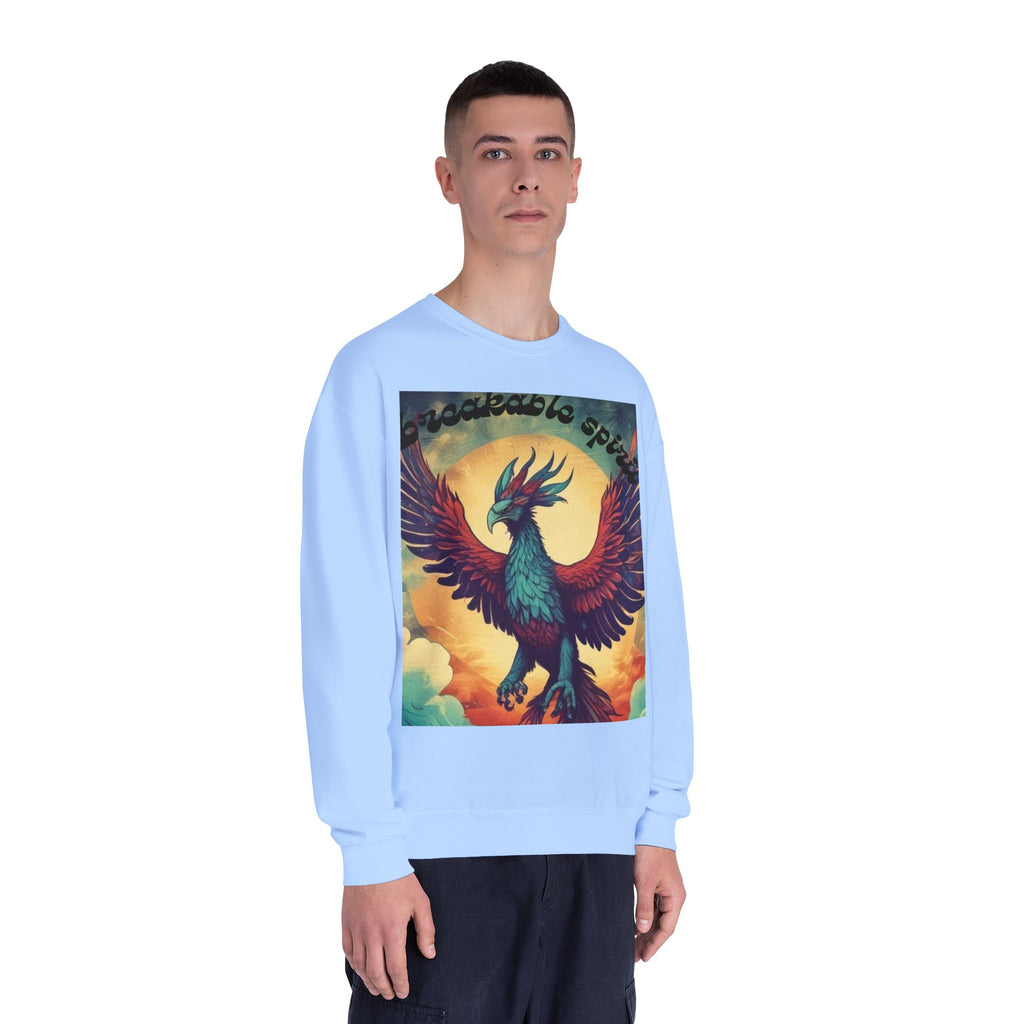 Unisex Phoenix Spirit Crewneck Sweatshirt - Bold Graphic Design