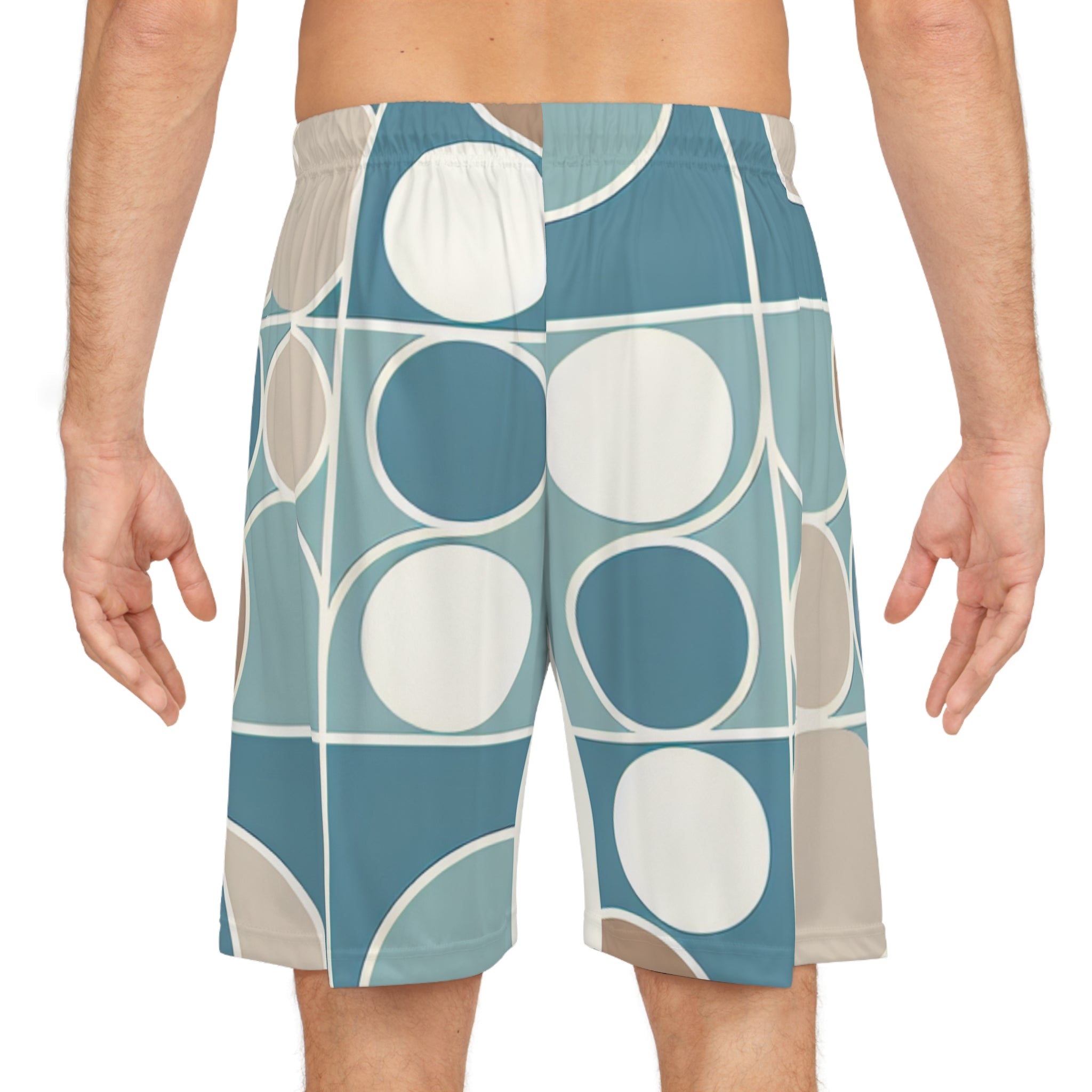 Geometric Pattern Basketball Shorts - Stylish and Comfortable Sportswear