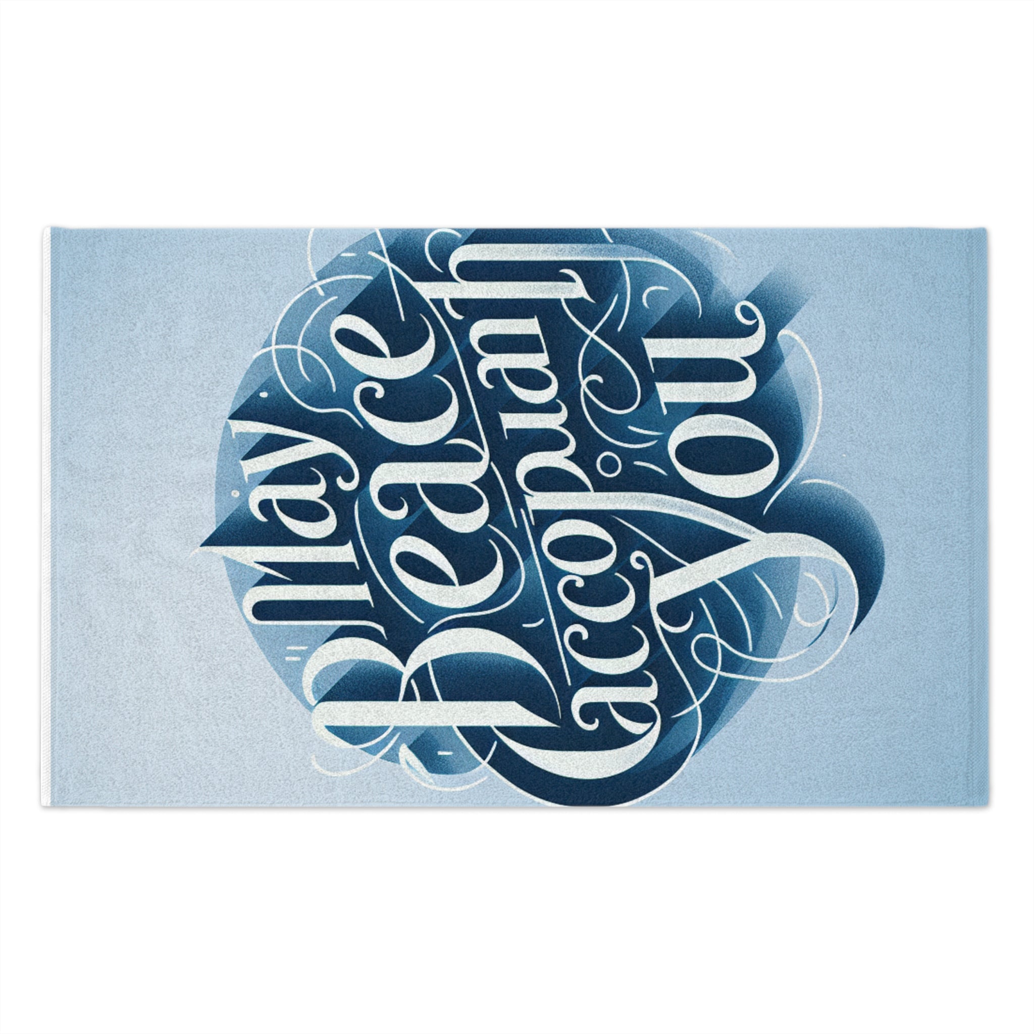 Inspirational Rally Towel - "May Peace Accompany You" - Perfect for Sports and Events