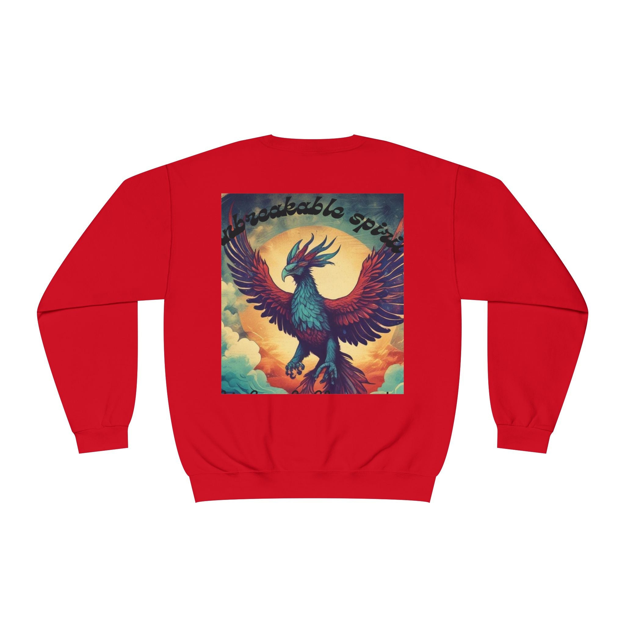 Unisex Phoenix Spirit Crewneck Sweatshirt - Bold Graphic Design