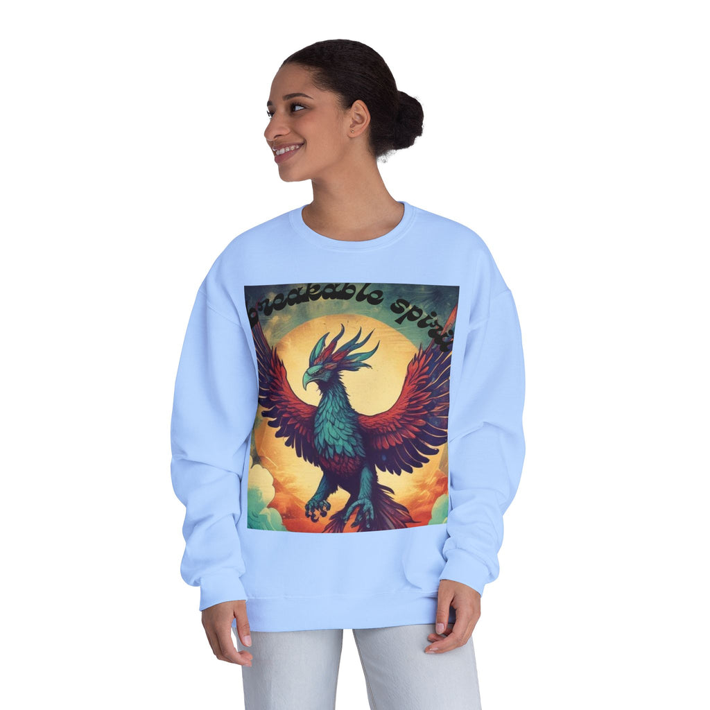 Unisex Phoenix Spirit Crewneck Sweatshirt - Bold Graphic Design
