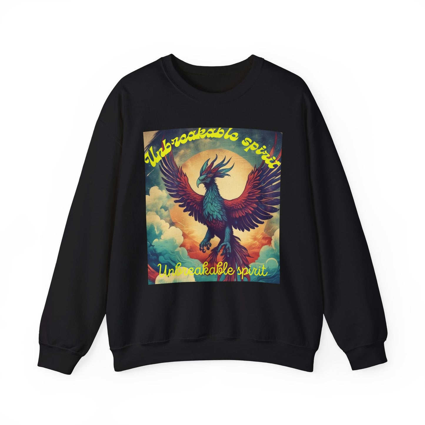 Unisex Heavy Blend Crewneck Sweatshirt - 'Unbreakable Spirit' Eagle Design