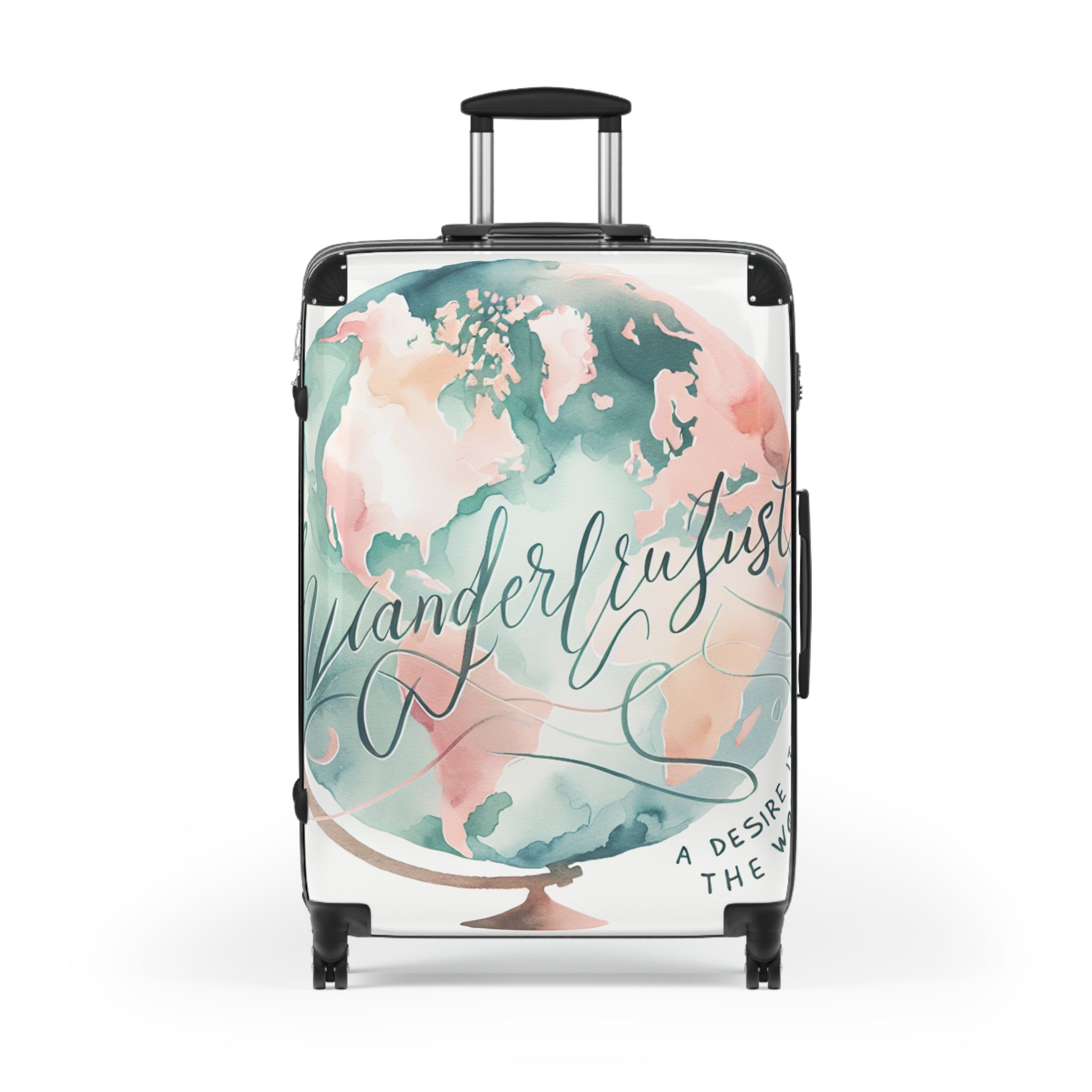 Wanderlust Suitcase with World Map Design - Travel in Style!