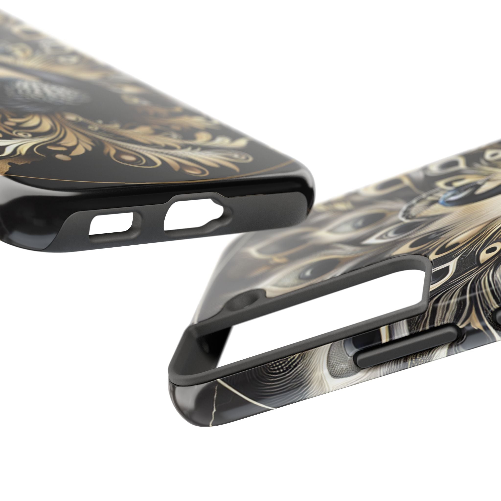 Elegant Peacock Tough Phone Case - Stylish and Durable Protection