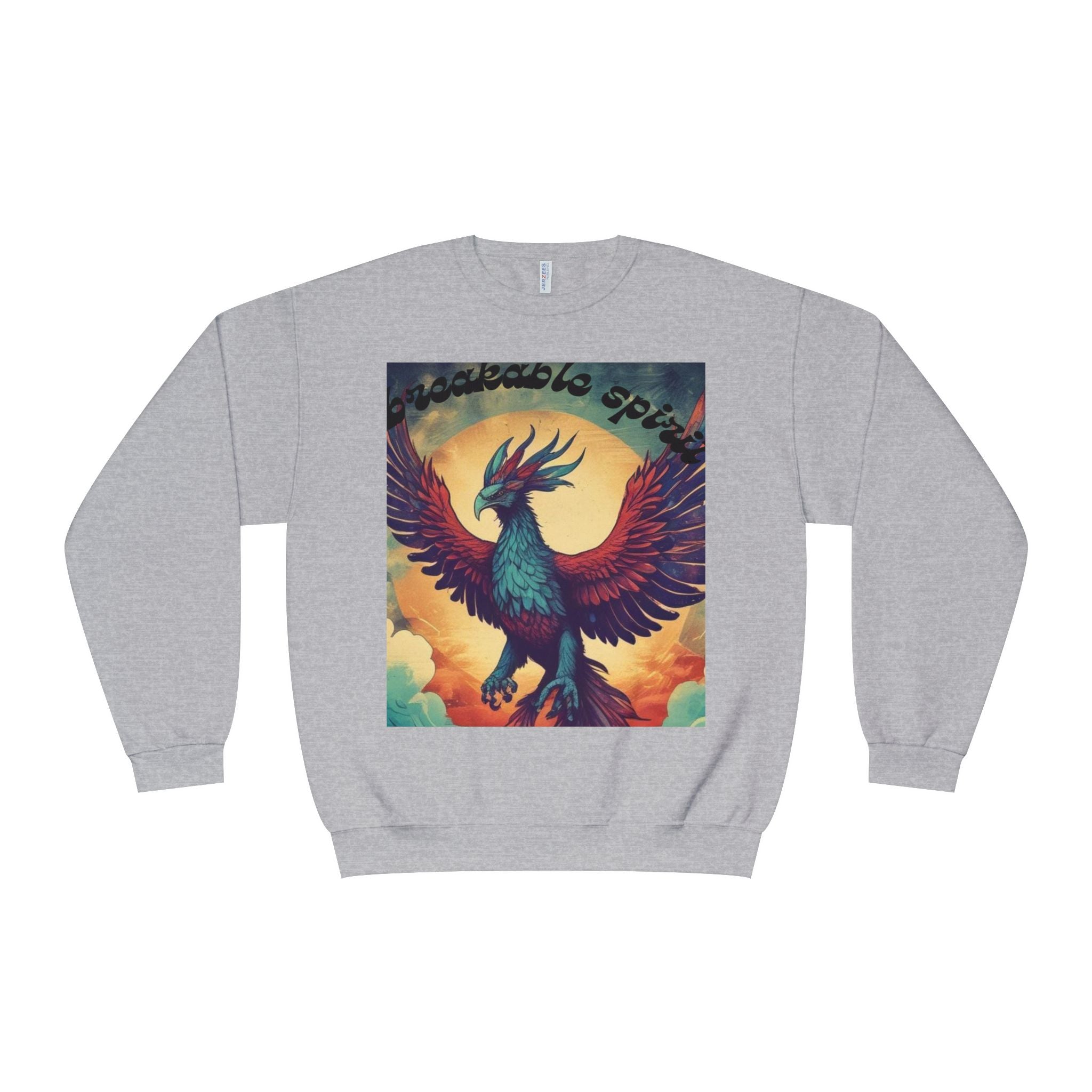 Unisex Phoenix Spirit Crewneck Sweatshirt - Bold Graphic Design