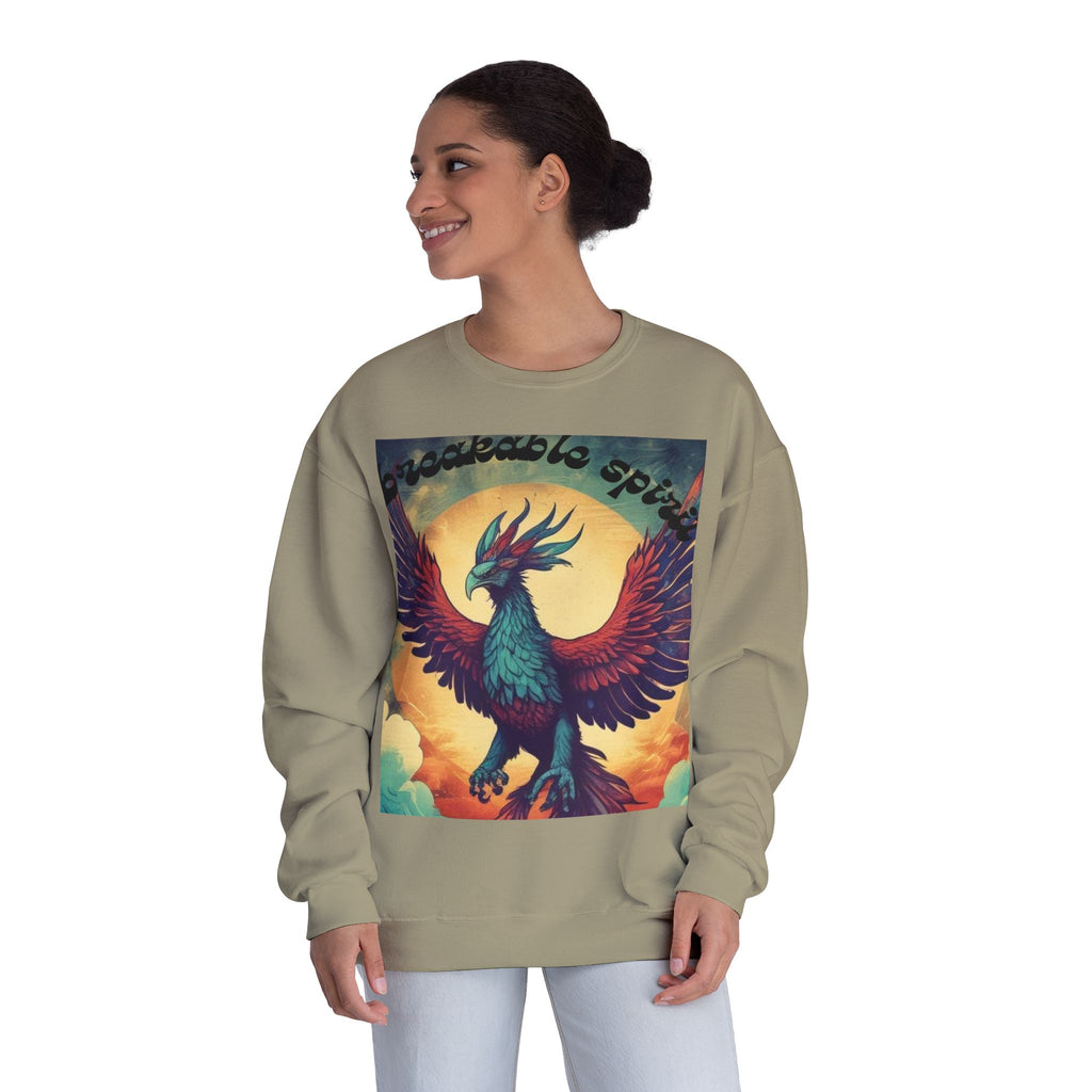 Unisex Phoenix Spirit Crewneck Sweatshirt - Bold Graphic Design