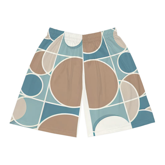 Geometric Pattern Basketball Shorts - Stylish and Comfortable Sportswear