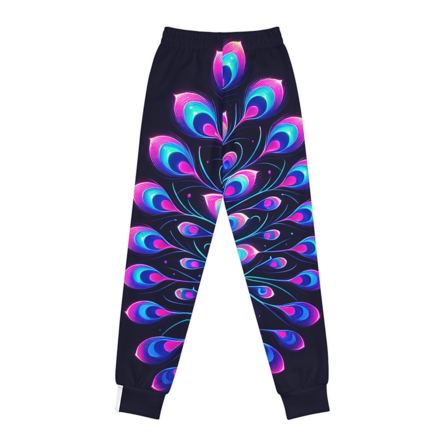 Vibrant Peacock Youth Joggers - Colorful, Comfortable, Perfect for Every Occasion