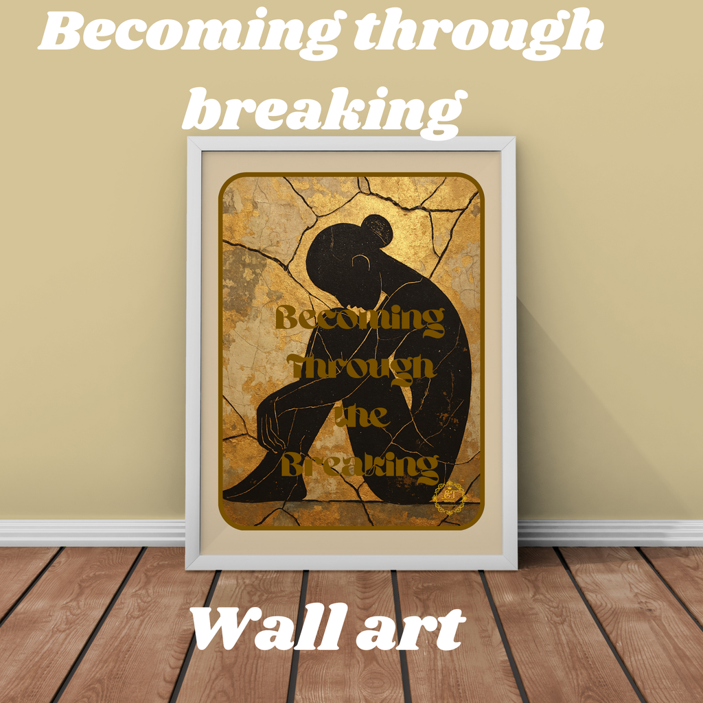 Becoming through breaking-Wall art