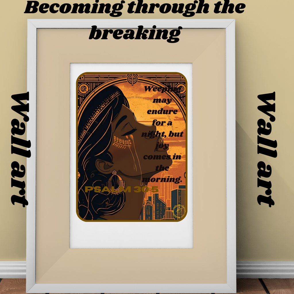 Becoming through breaking-Wall art