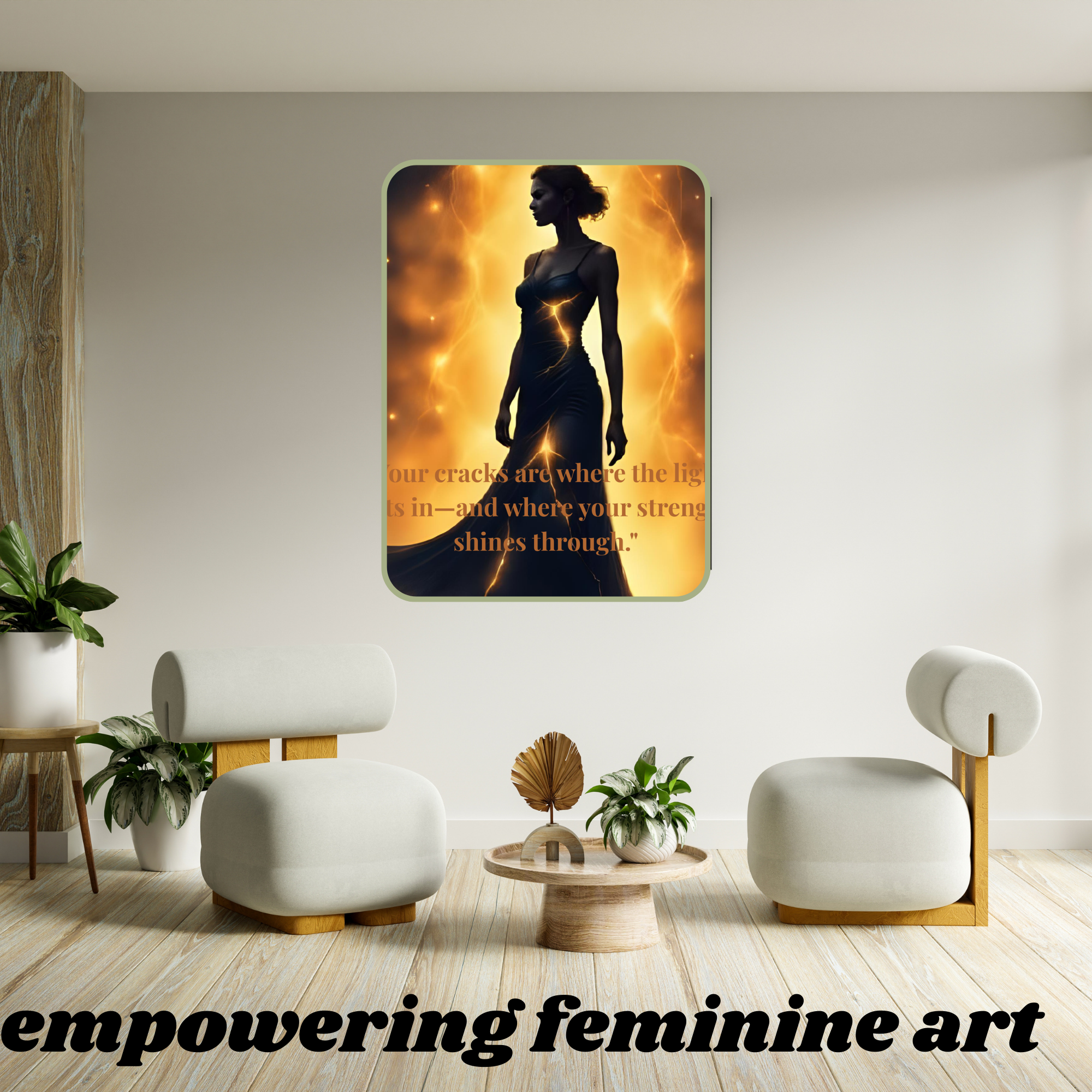 Empowering feminine art-wall art