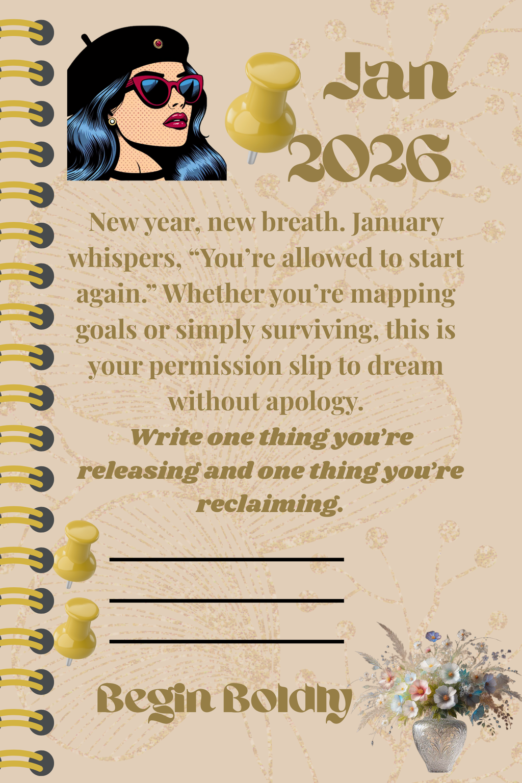 Enjyaya's Daily Companion Calendar 2026 6x9in 378pages