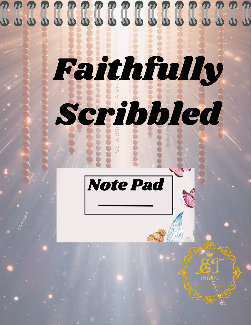 Faithfully Scribbled-Note Pad 120pages 8.5x11in