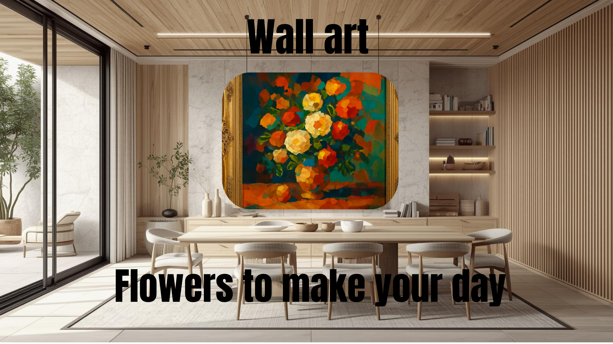 Flowers to make your day-wall art