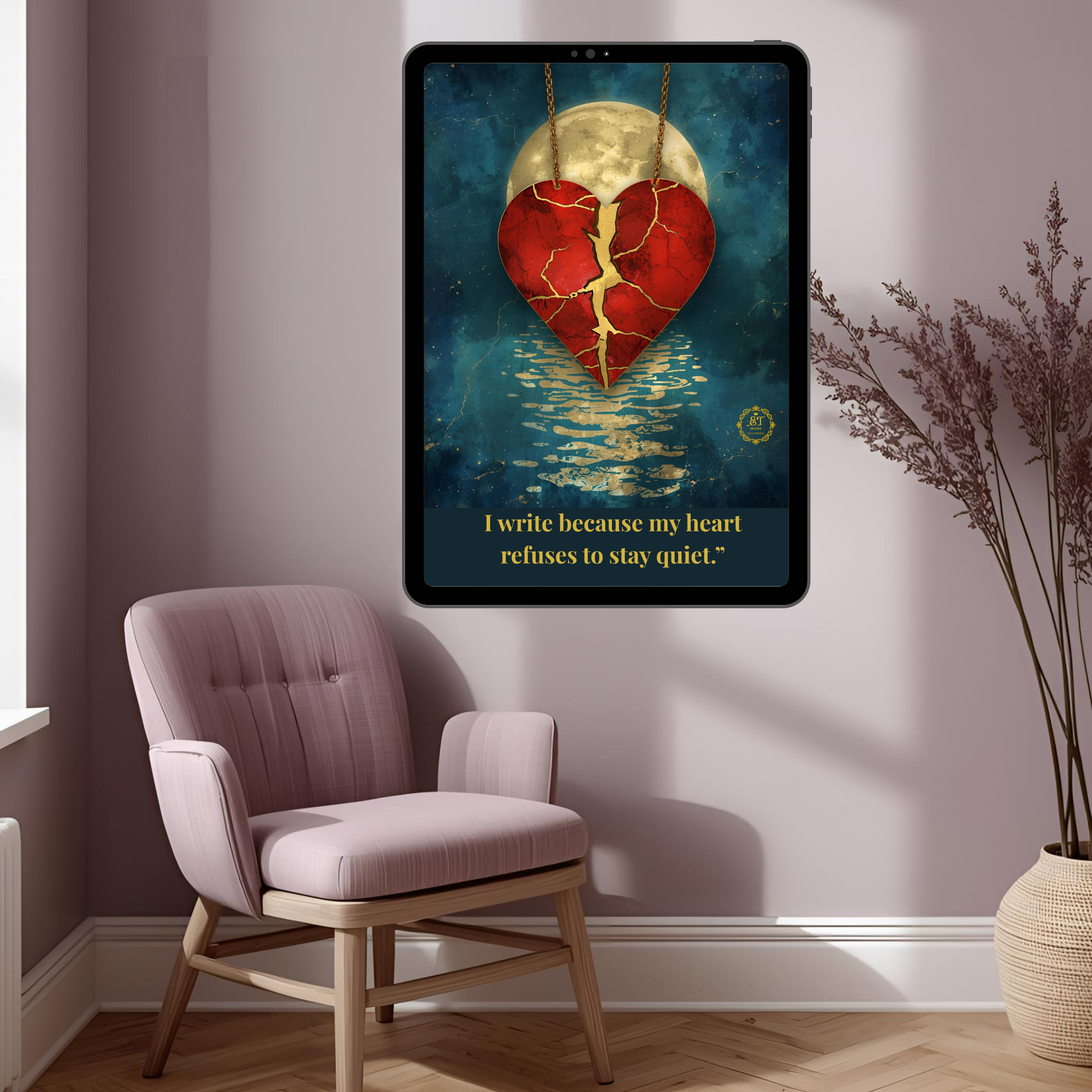 Golden Scars Wall art-6 ,Scars speaks