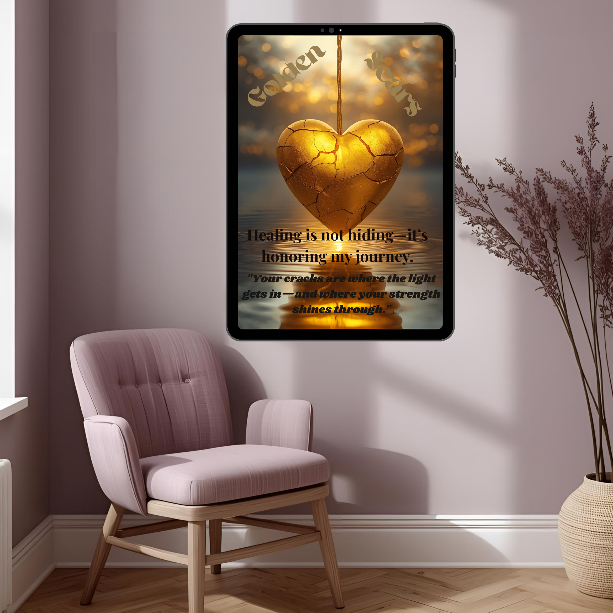 Golden Scars Wall art2