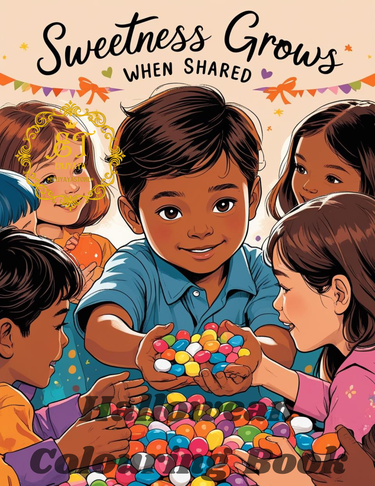 Sweetness Hallowean Colouring Book 40pages