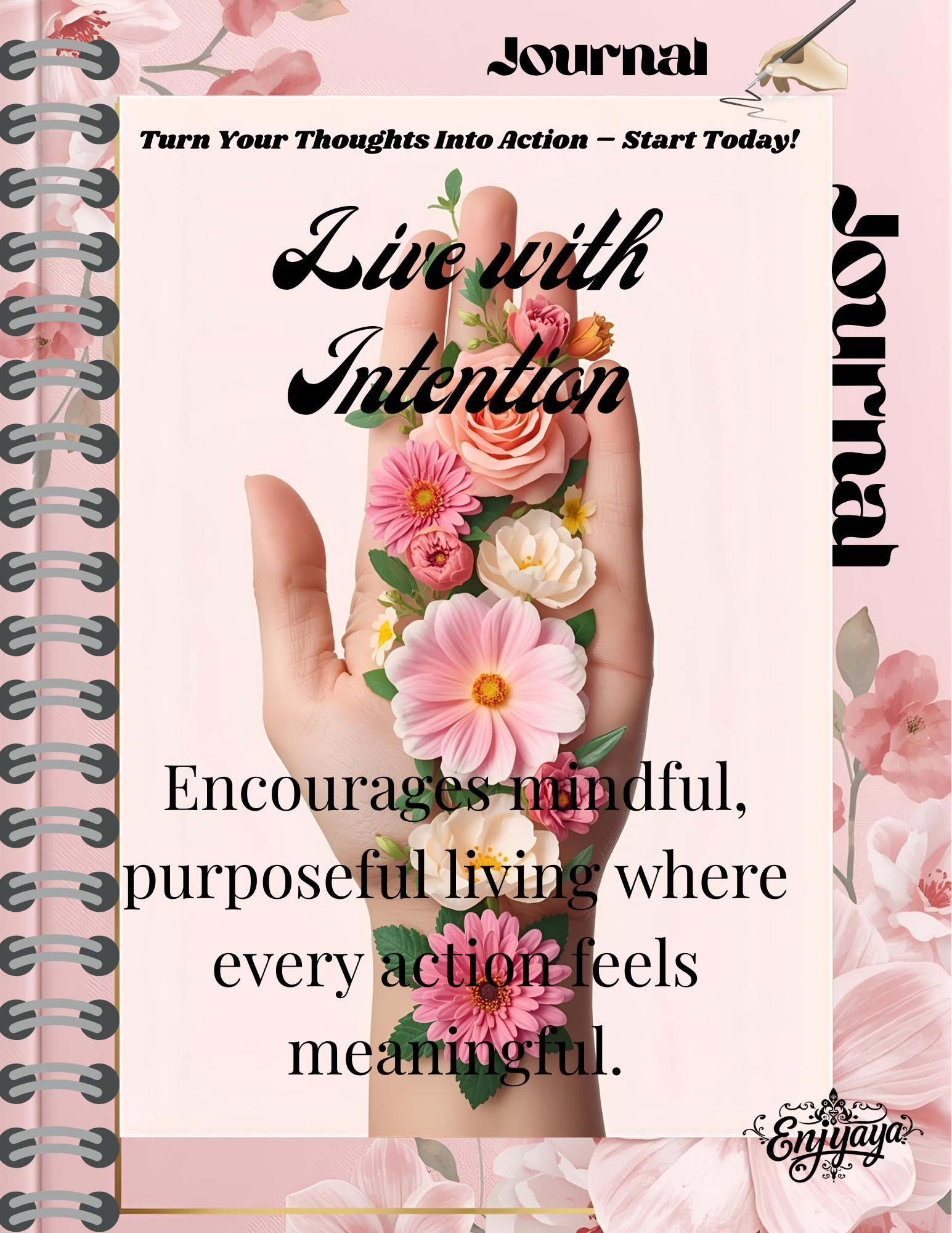 Live with Intention-Journal 8.5x11in