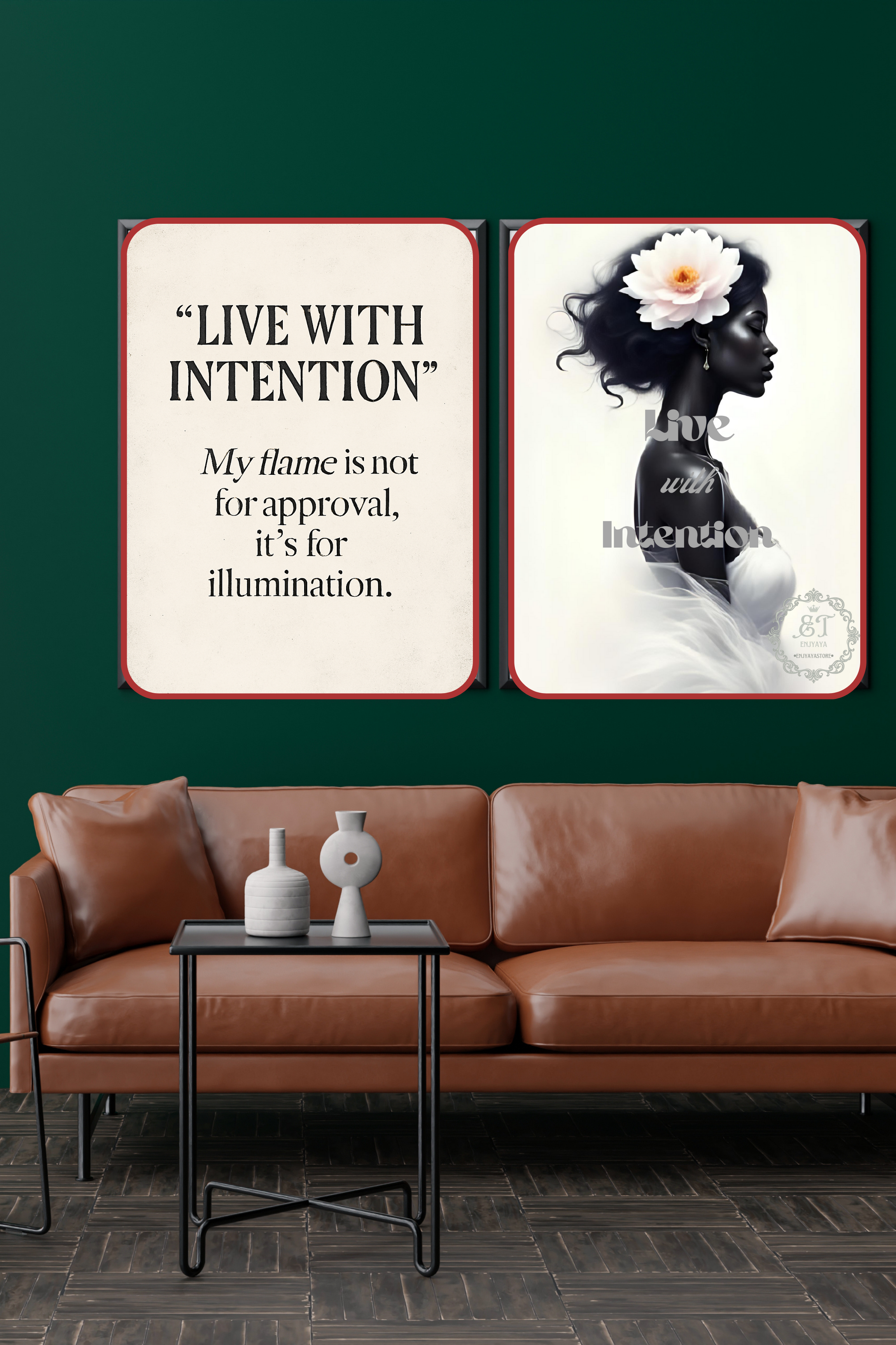 Live with Intention-Wall art