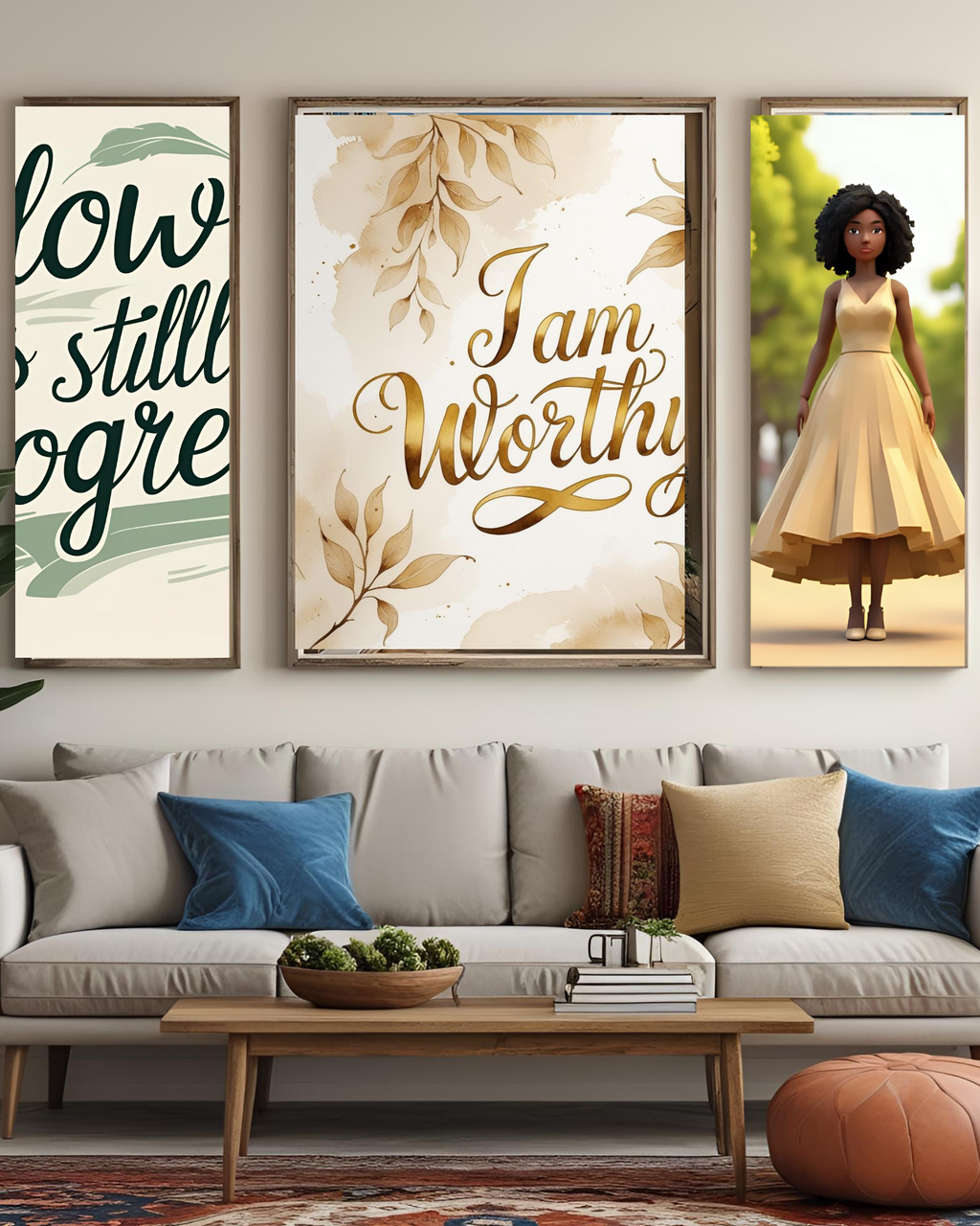 Self-Care Affirmation Wall Art Bundle8x10in 6wallart