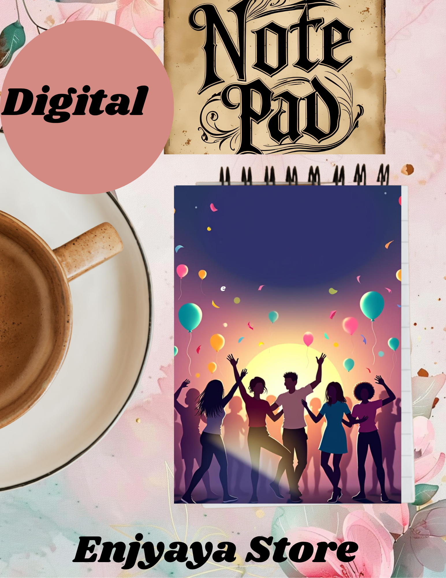 Elegant Note Pad 120pages 8.5x11in