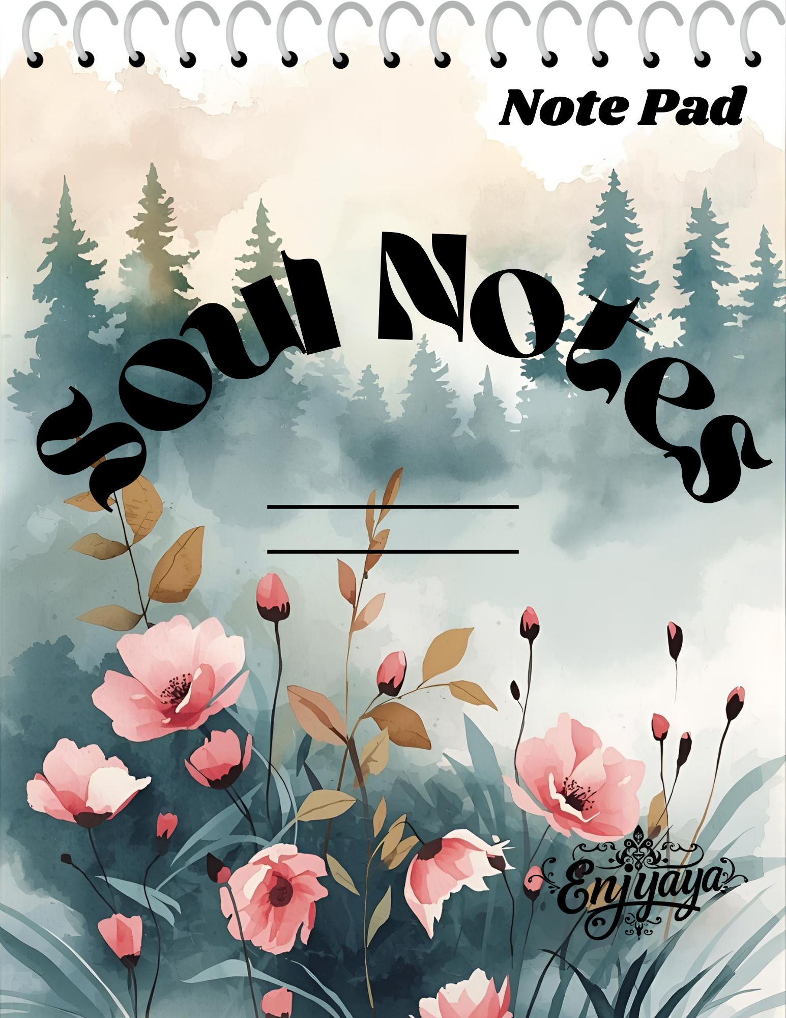 Soul Notes,Note Pad-140pages 8.5x11in