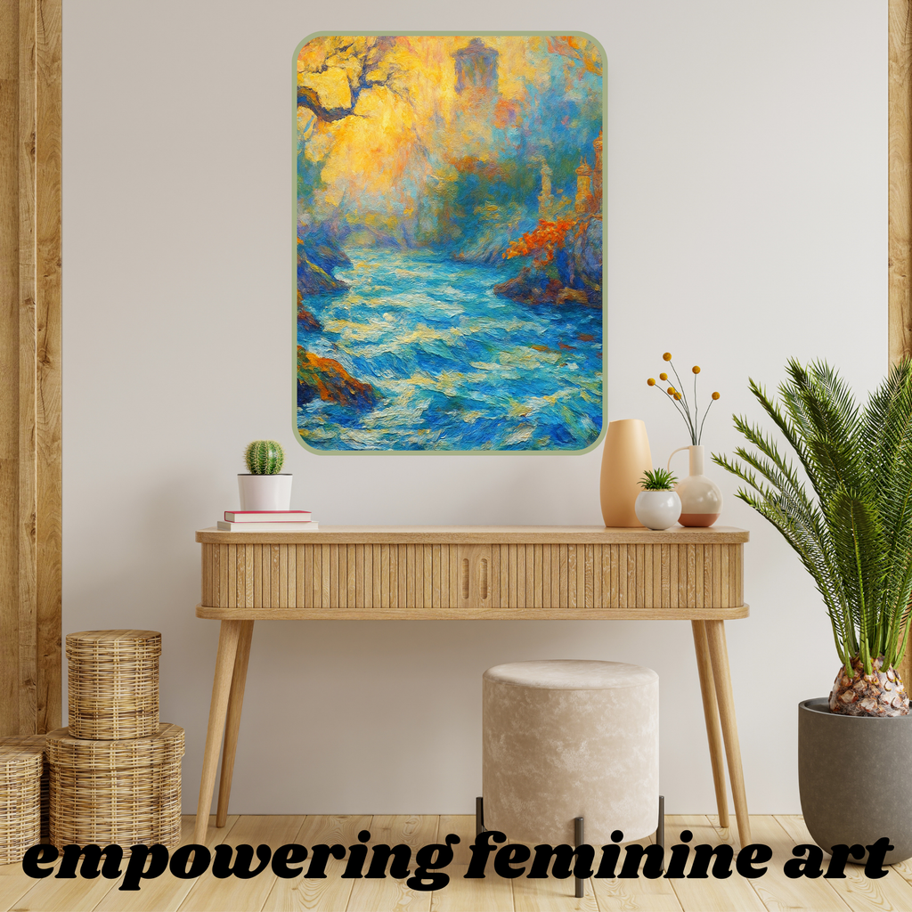 The Rver's secret garden-wall art