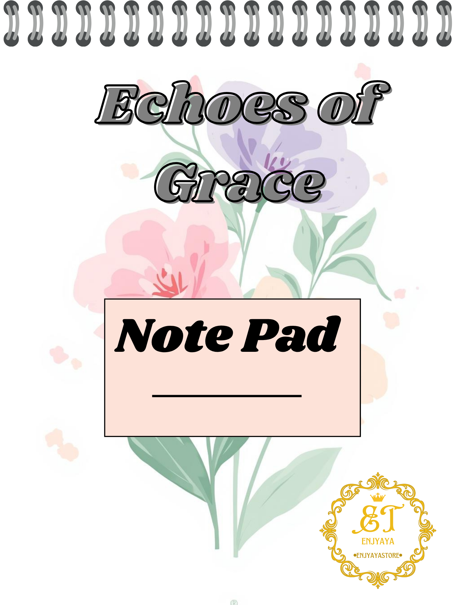 Echoes of Grace-Note Pad 8.5x11in 140pages